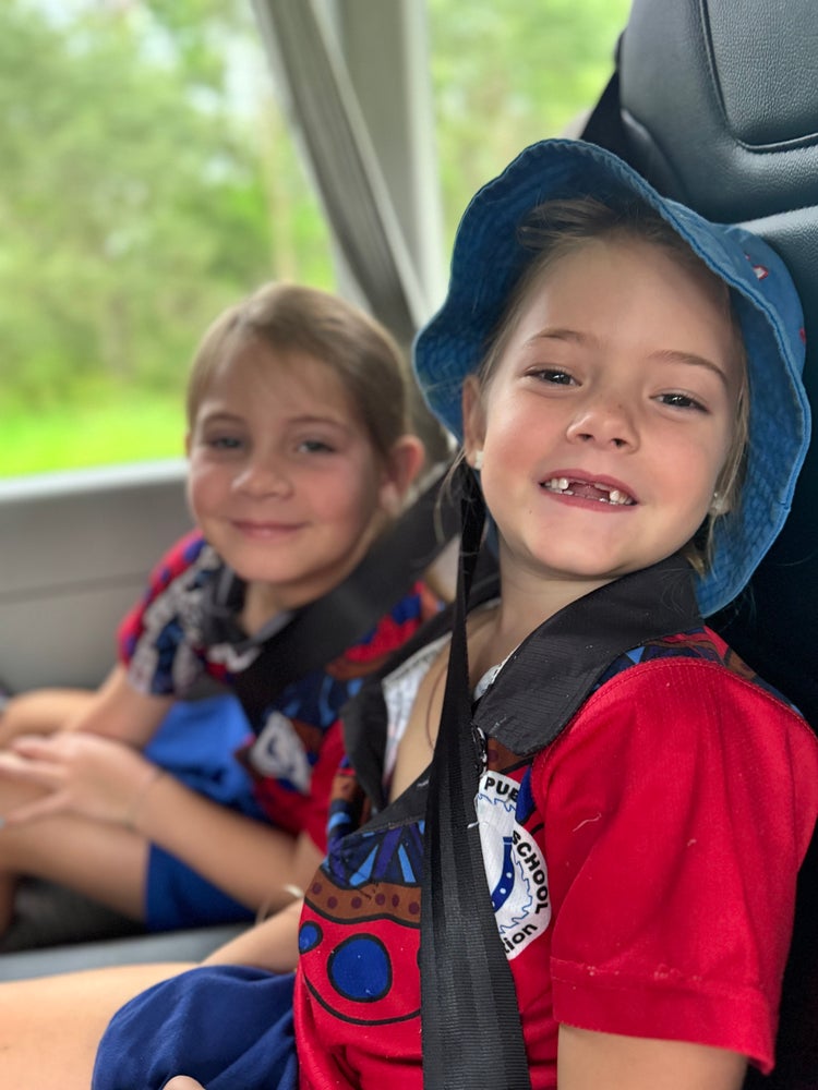 Students travelling on a bus.